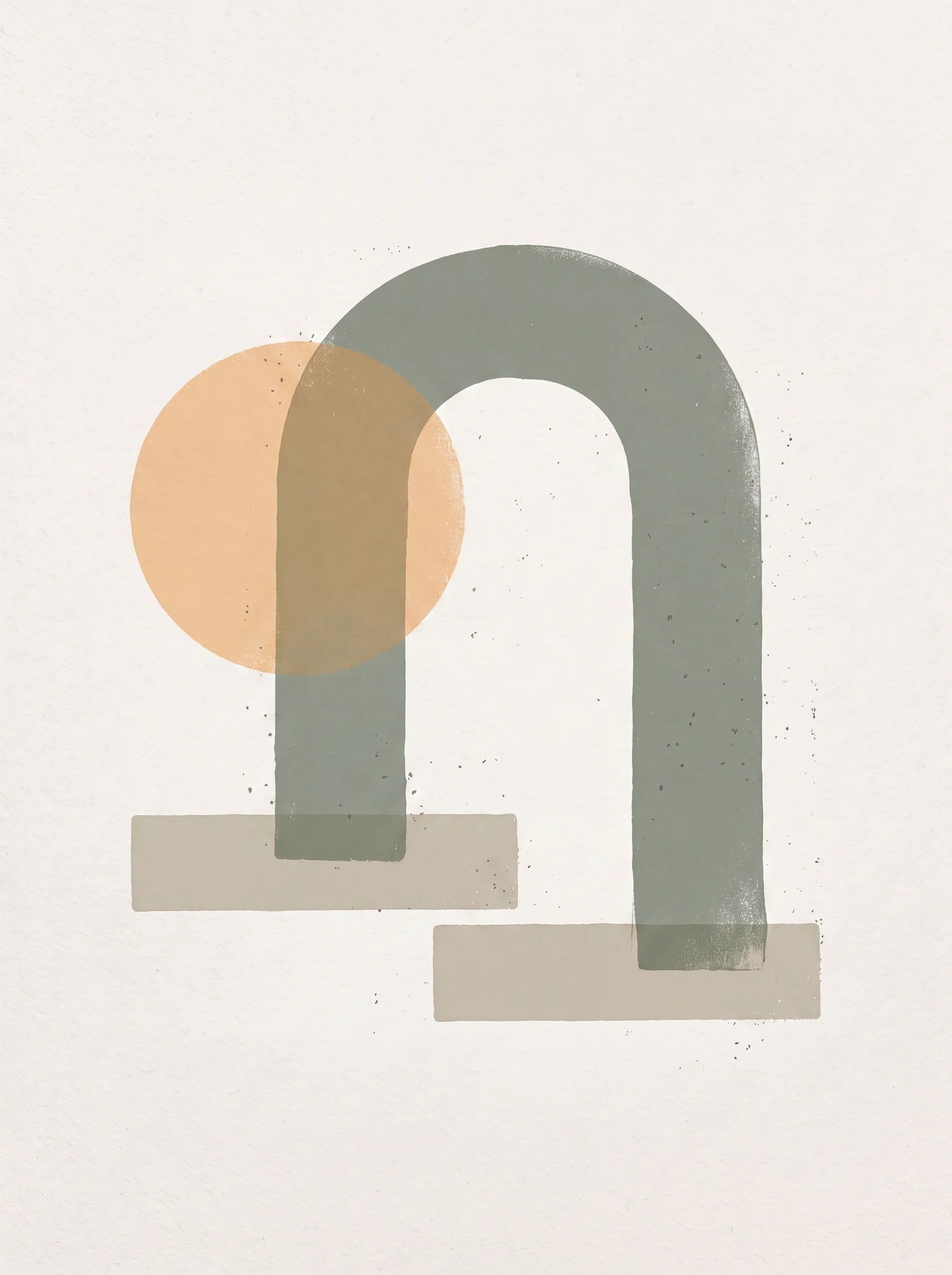 Arch Resting, an AI-generated art print