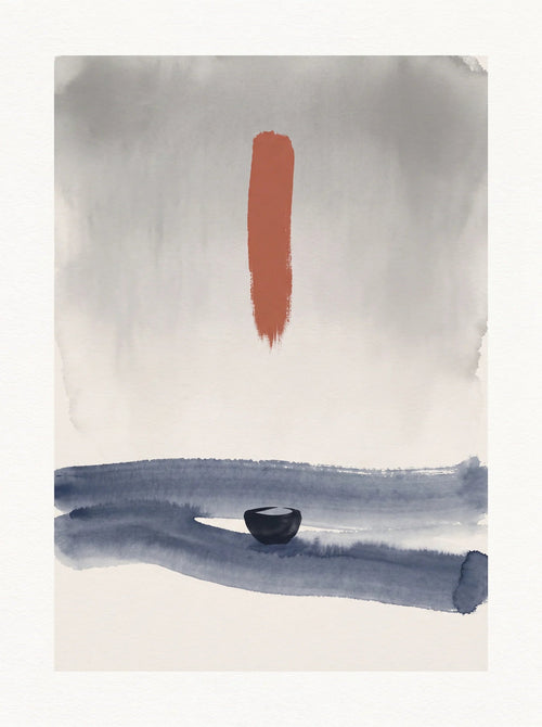 Current with Red Mark, an AI-generated printing.io art print