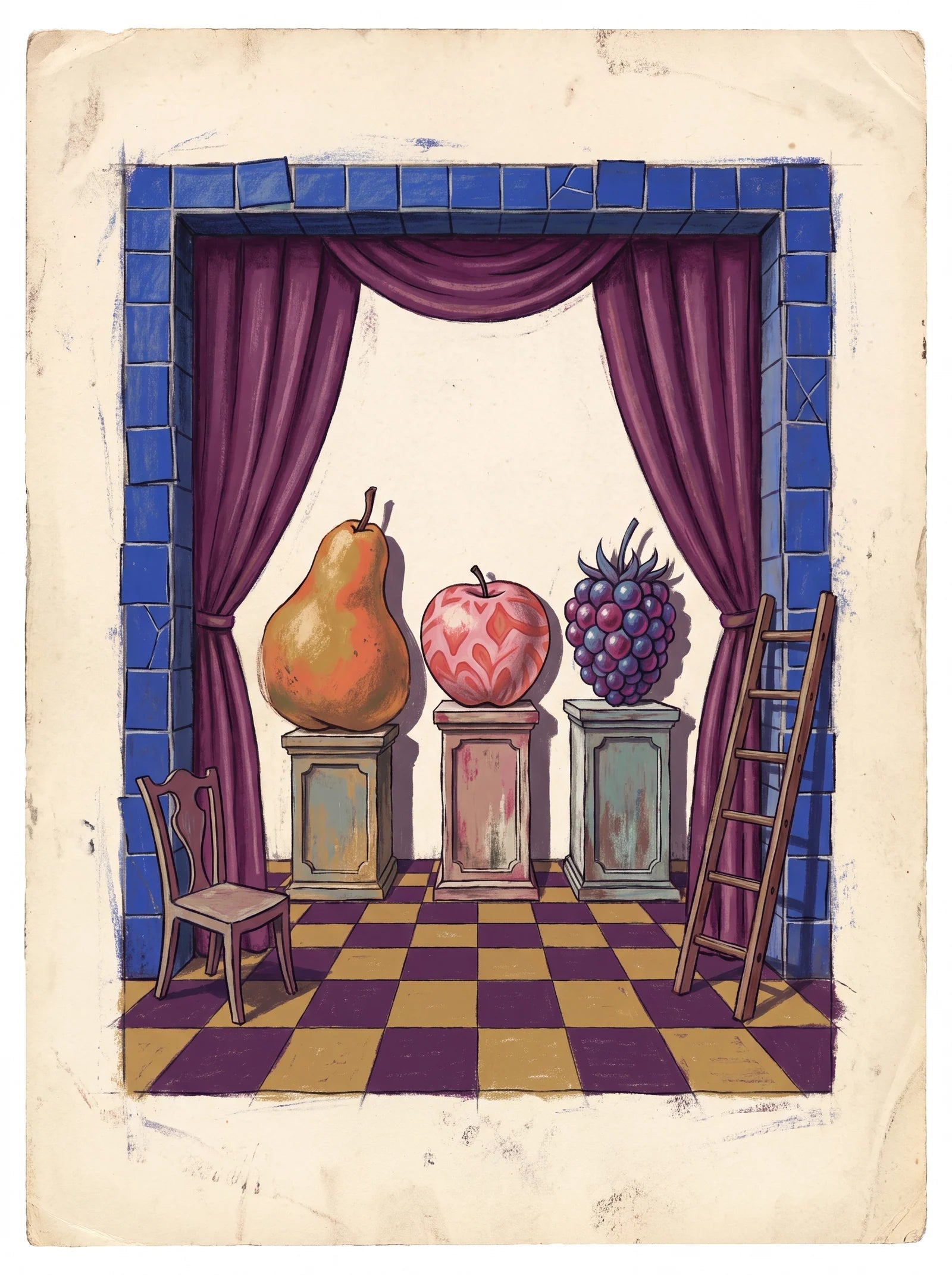 Curtain Call for Fruit, an AI-generated artwork