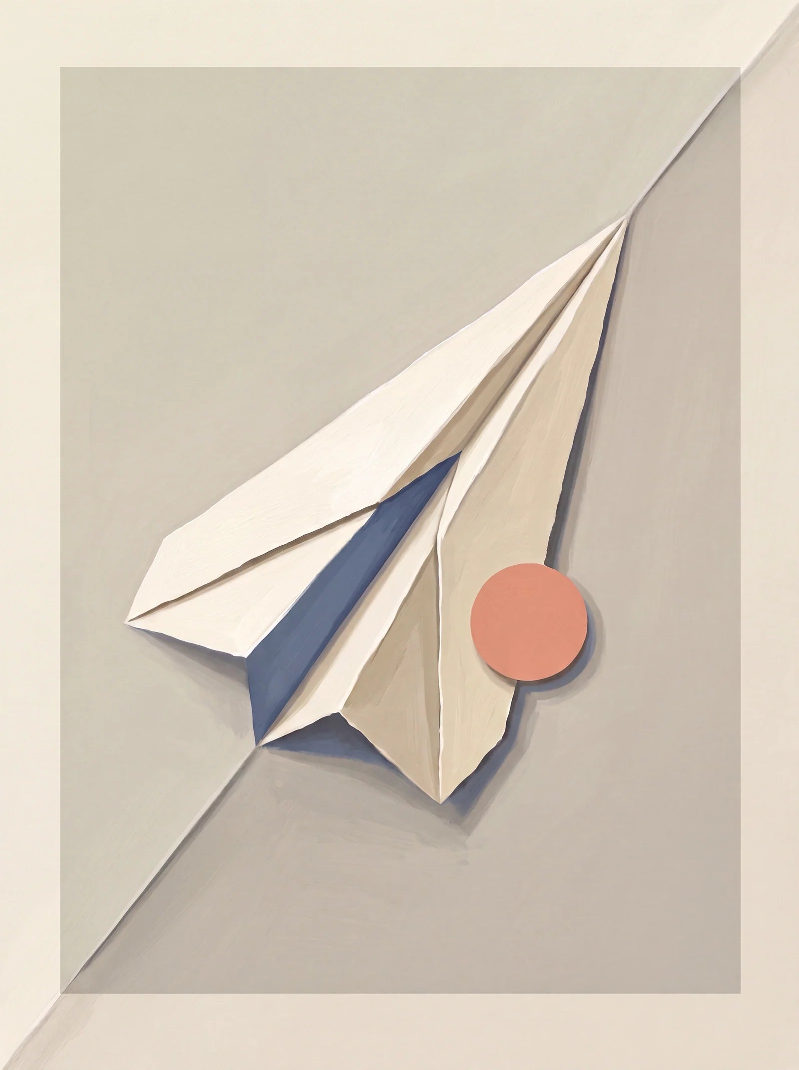 Fold Across Morning, an AI-generated art print