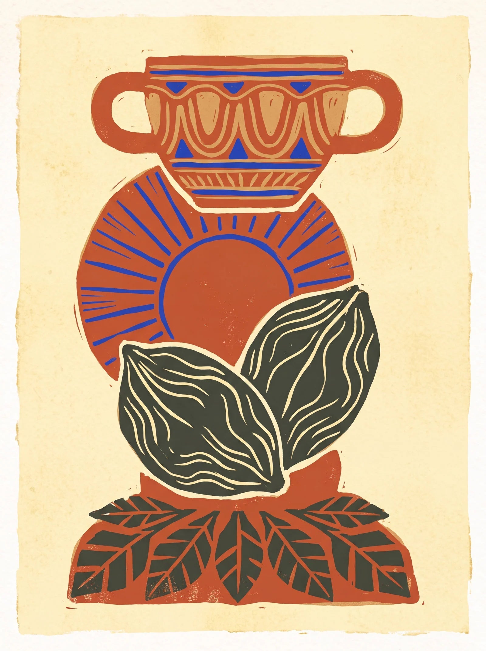 Handle & Halo, an AI-generated art print