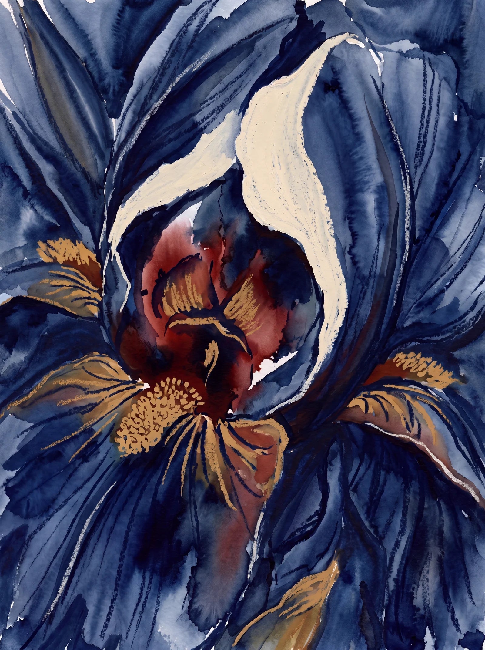 Iris After Eleven, an AI-generated art print