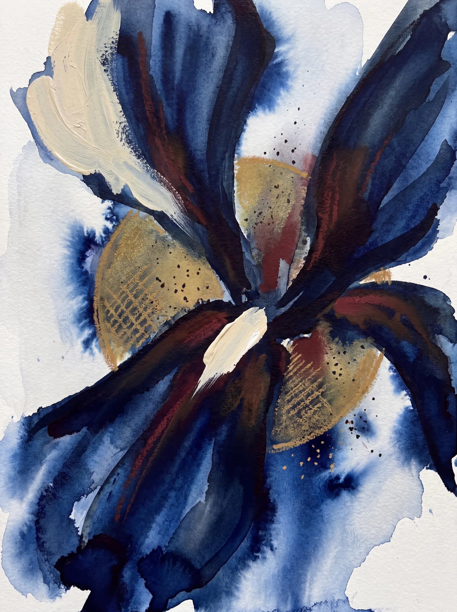 Night Petal Study, an AI-generated art print