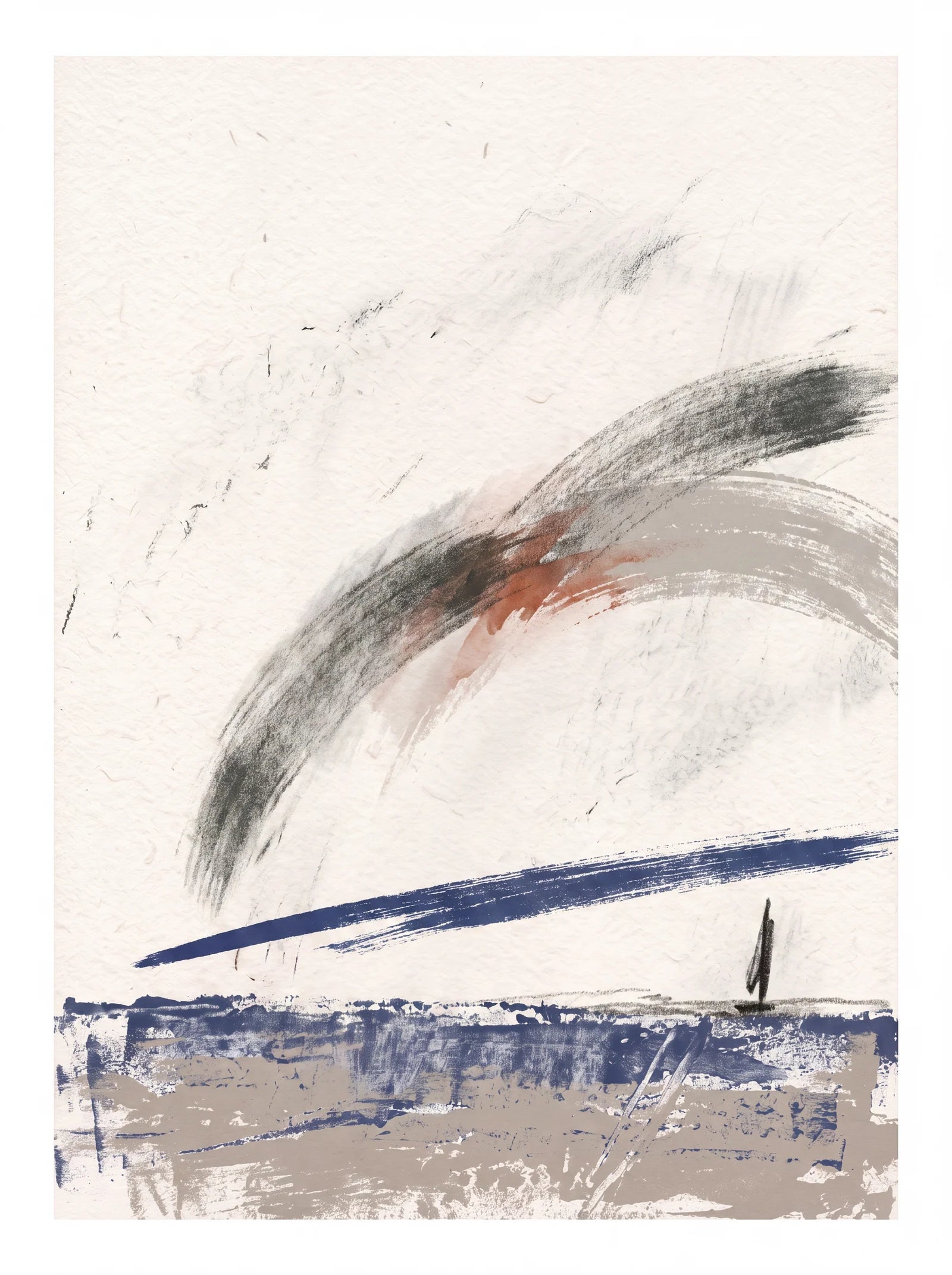 Weather Holding, an AI-generated art print