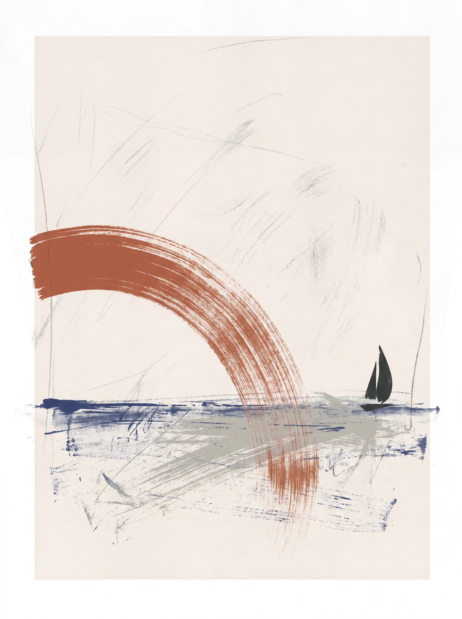 Coastal Arc, an AI-generated artwork