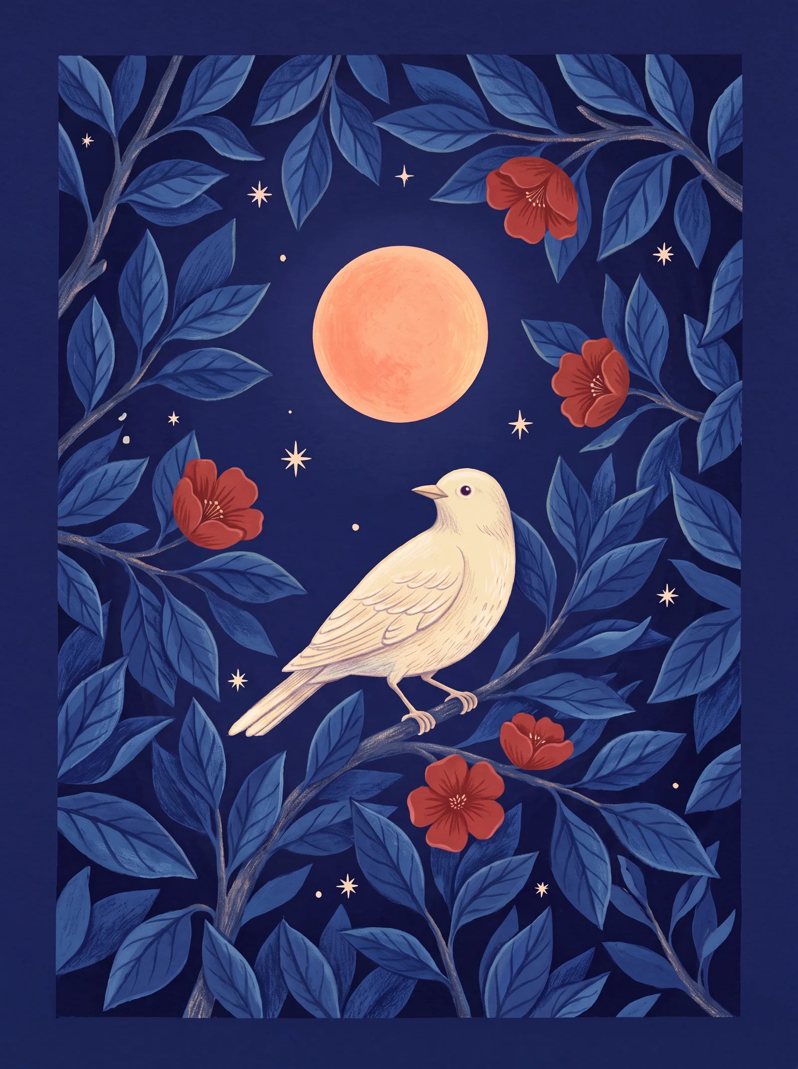 Night Bird, an AI-generated artwork
